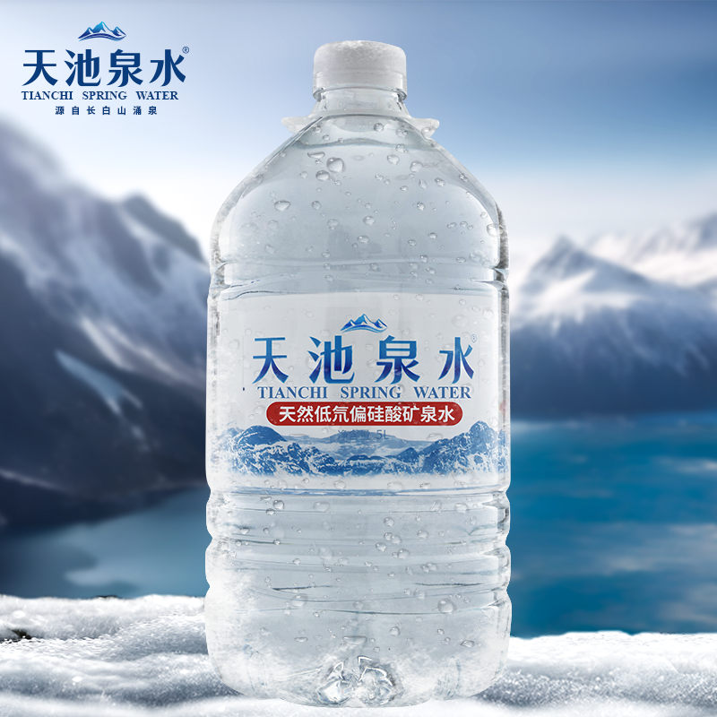 天然低氘偏硅酸矿泉水5L