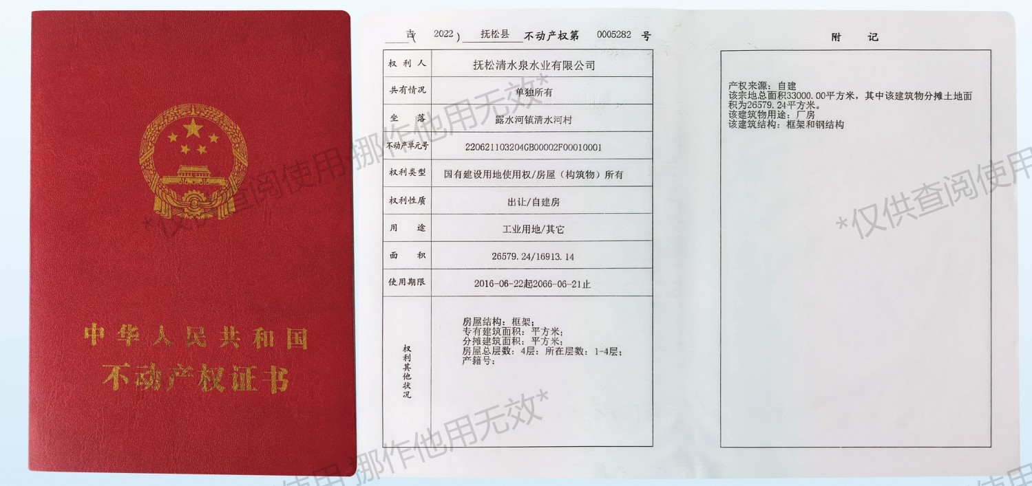 公司产权证件展示